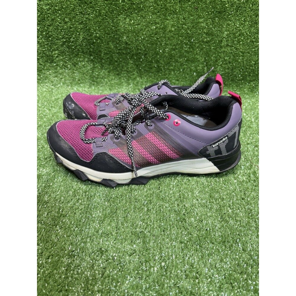 Womens ADIDAS Kanadia TR7 AQ4813 Purple Pink Black Trail Outdoor Shoes Size 9.5